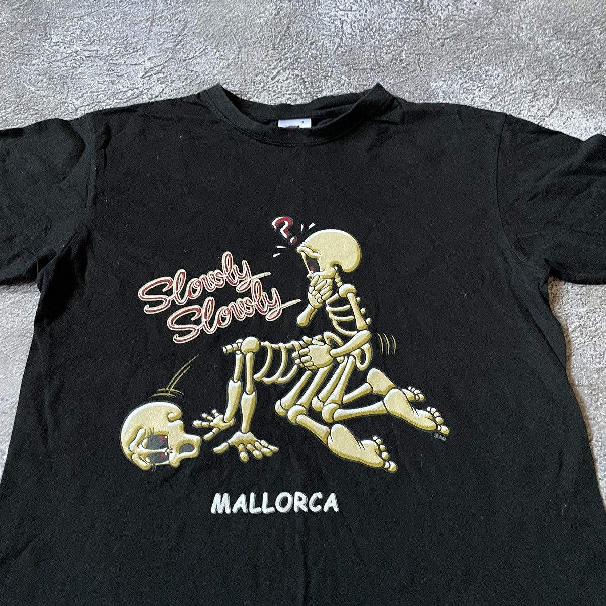 Vintage Vintage Y2K Skeleton Graphic Tee Black Single Stitch Skate S Size US S / EU 44-46 / 1 - 5 Thumbnail