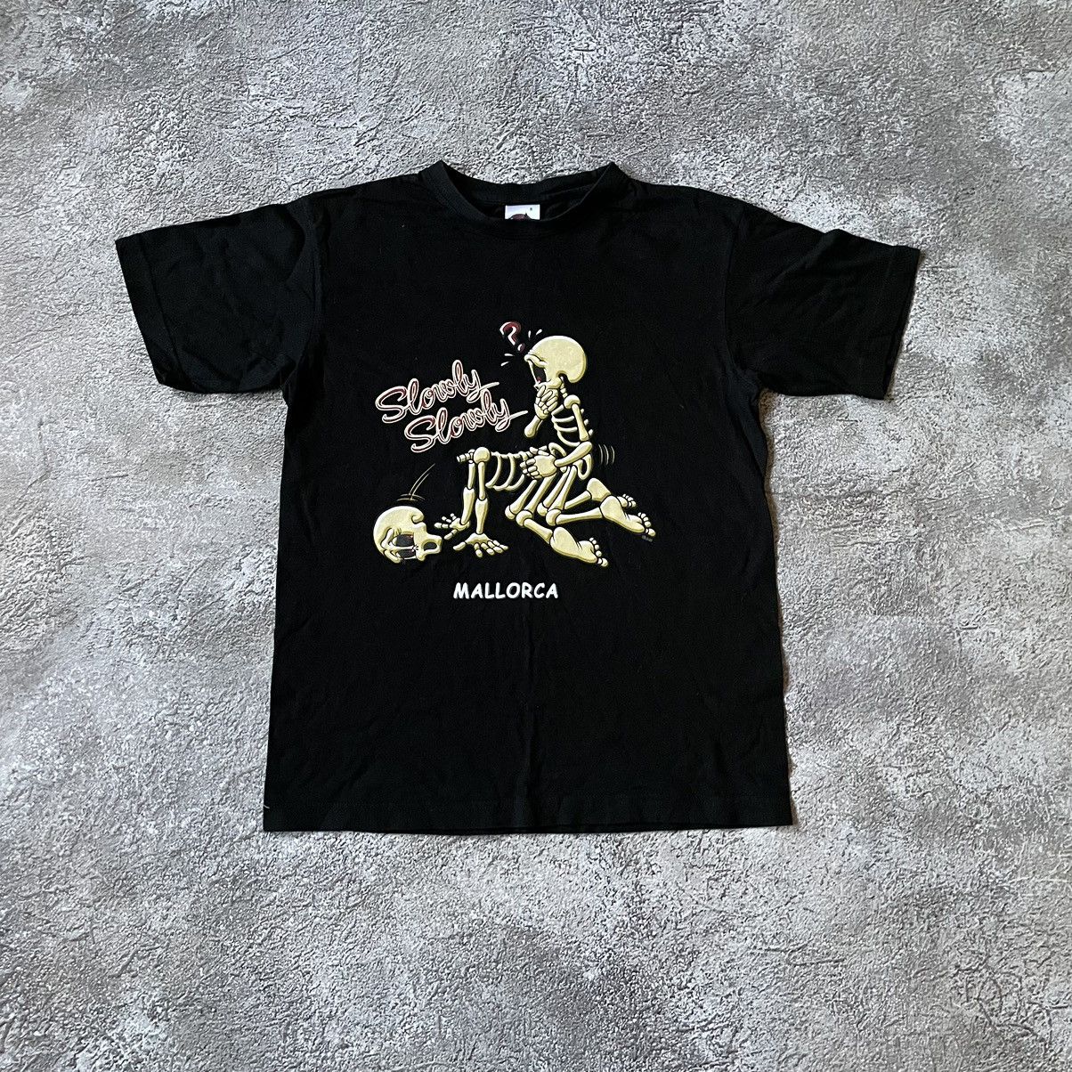 Vintage Vintage Y2K Skeleton Graphic Tee Black Single Stitch Skate S Size US S / EU 44-46 / 1 - 2 Thumbnail
