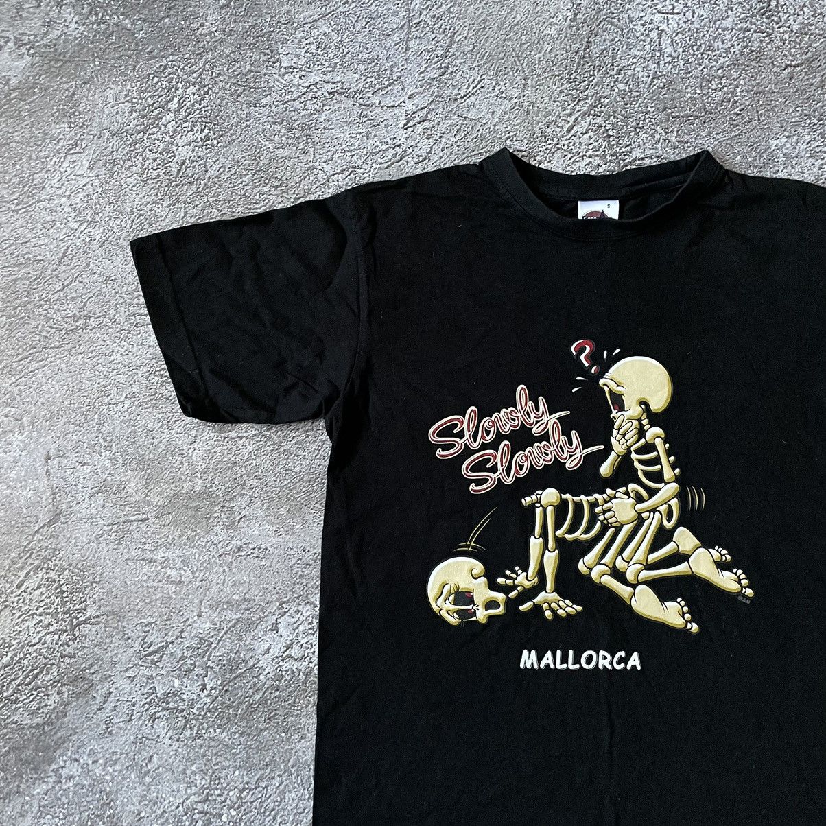 Vintage Vintage Y2K Skeleton Graphic Tee Black Single Stitch Skate S Size US S / EU 44-46 / 1 - 4 Thumbnail