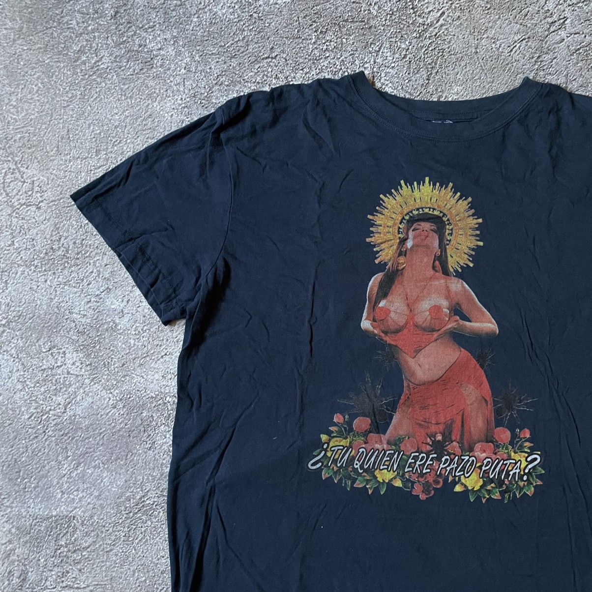 Vintage Vintage Y2K Sun Faded Graphic Tee Grunge Streetwear Black M Size US M / EU 48-50 / 2 - 5 Thumbnail