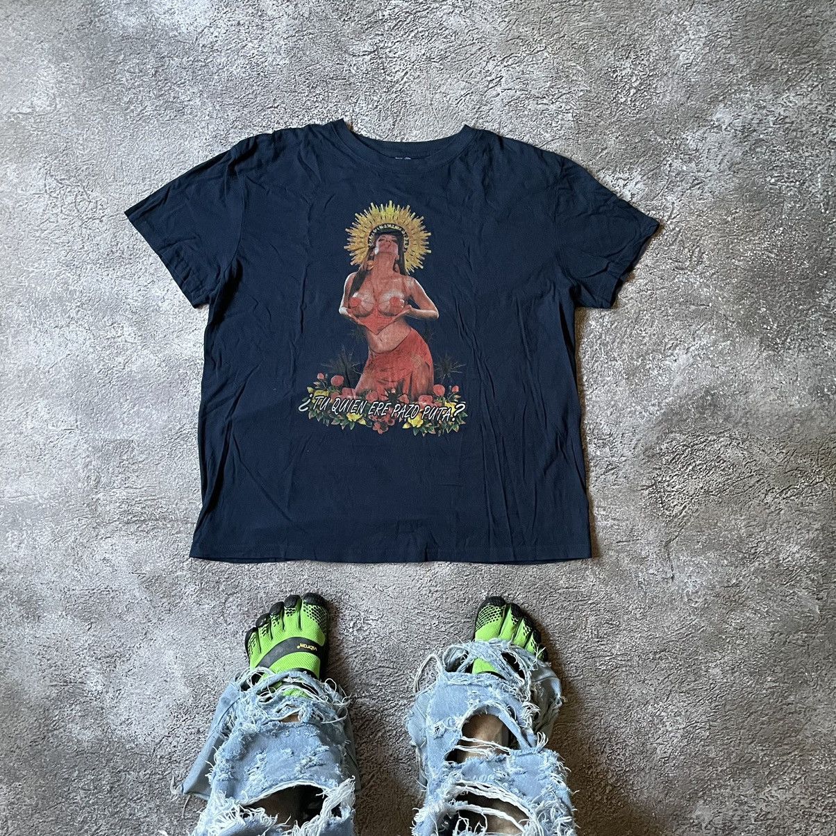 Vintage Vintage Y2K Sun Faded Graphic Tee Grunge Streetwear Black M Size US M / EU 48-50 / 2 - 1 Thumbnail