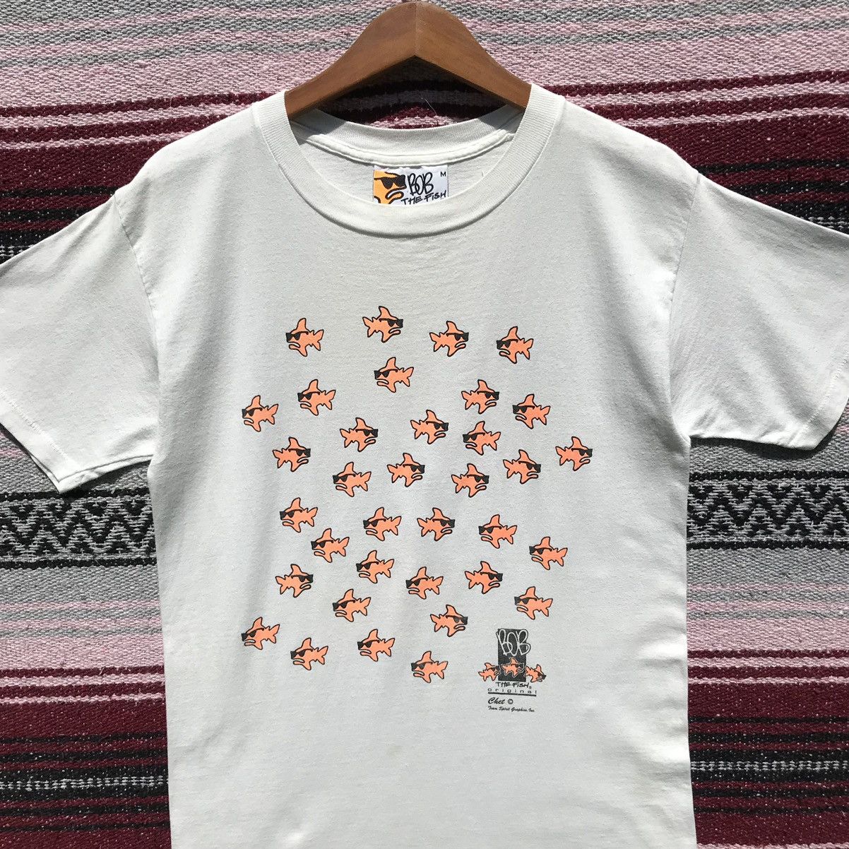 Vintage Vintage 90s Bob The Fish Shirt Size US S / EU 44-46 / 1 - 9 Thumbnail