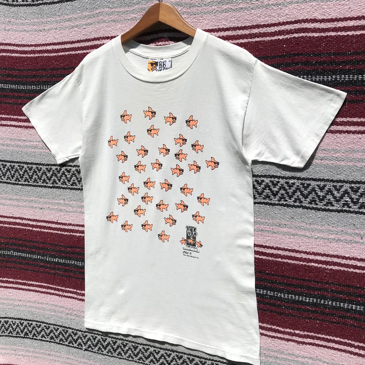 Vintage Vintage 90s Bob The Fish Shirt Size US S / EU 44-46 / 1 - 3 Thumbnail