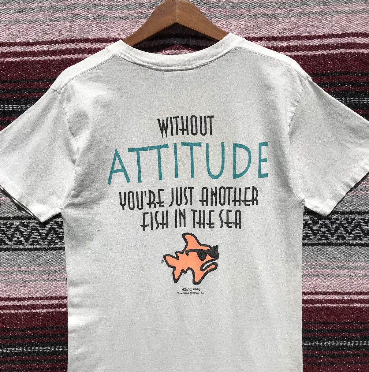 Vintage Vintage 90s Bob The Fish Shirt Size US S / EU 44-46 / 1 - 10 Thumbnail