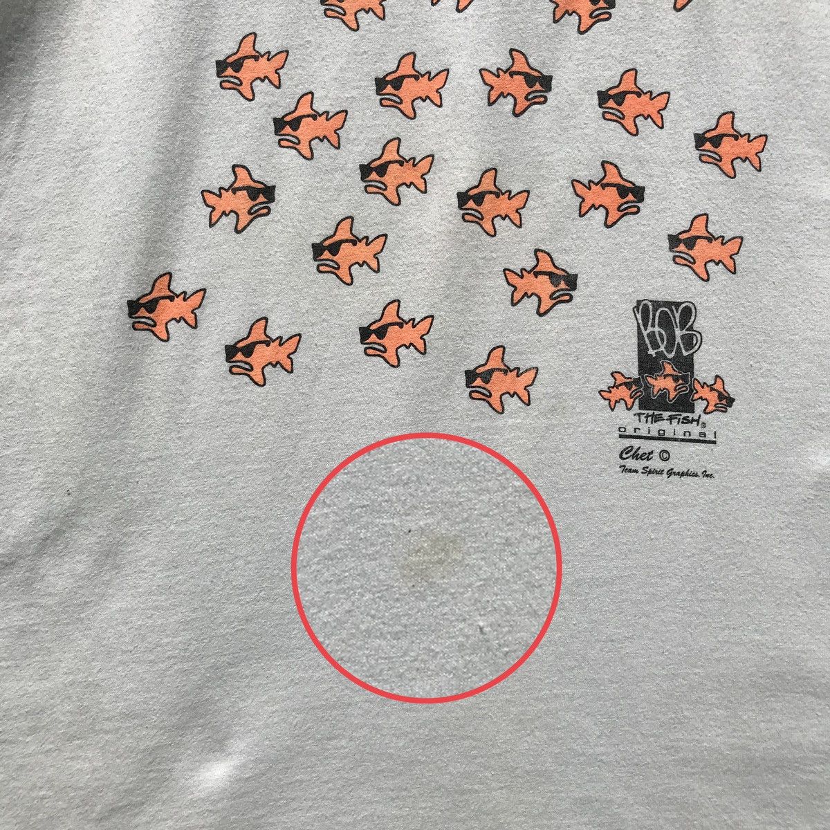 Vintage Vintage 90s Bob The Fish Shirt Size US S / EU 44-46 / 1 - 14 Thumbnail