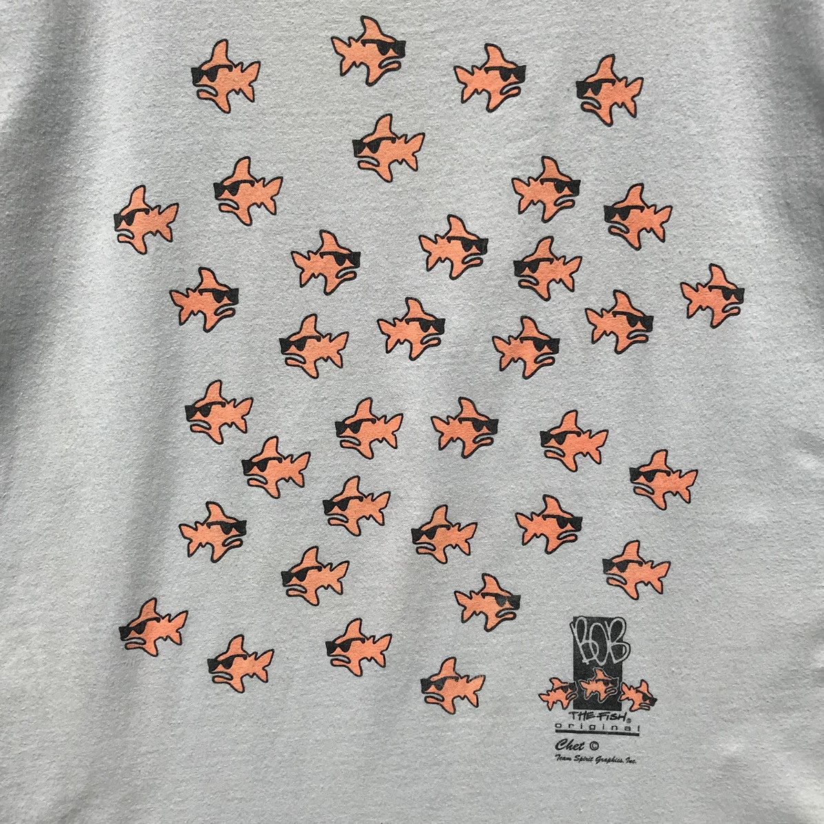 Vintage Vintage 90s Bob The Fish Shirt Size US S / EU 44-46 / 1 - 11 Thumbnail
