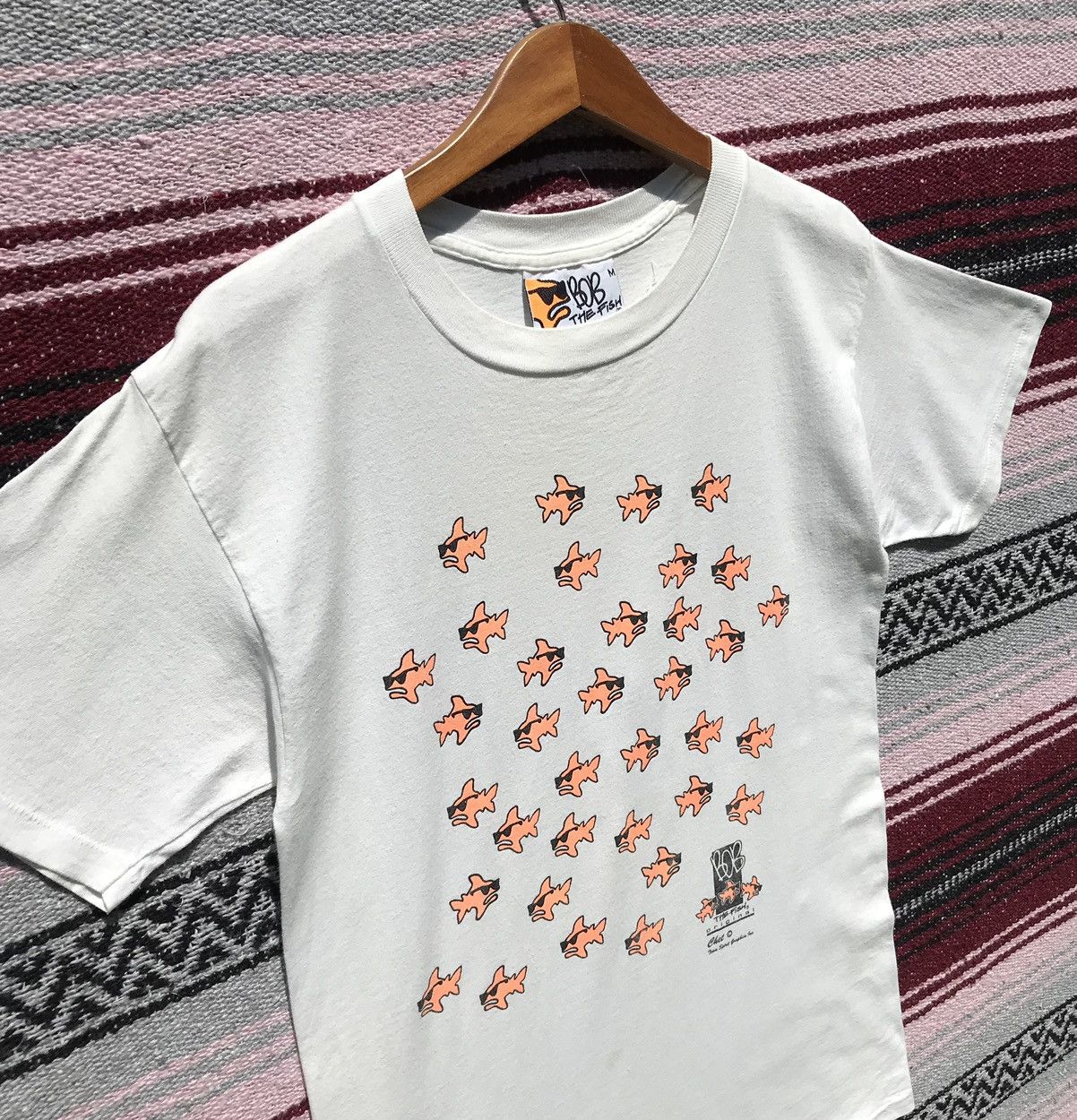 Vintage Vintage 90s Bob The Fish Shirt Size US S / EU 44-46 / 1 - 5 Thumbnail