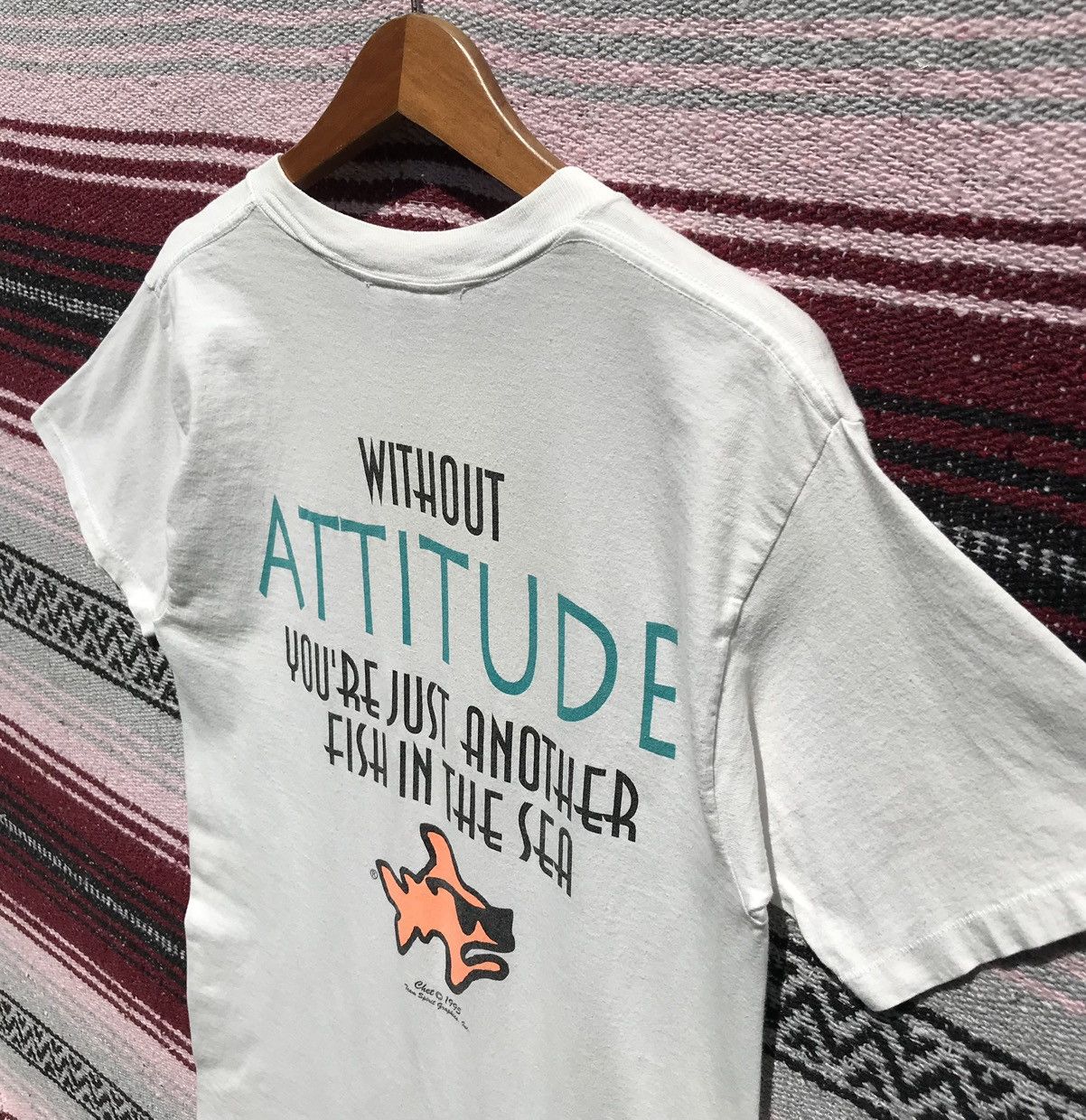 Vintage Vintage 90s Bob The Fish Shirt Size US S / EU 44-46 / 1 - 8 Thumbnail