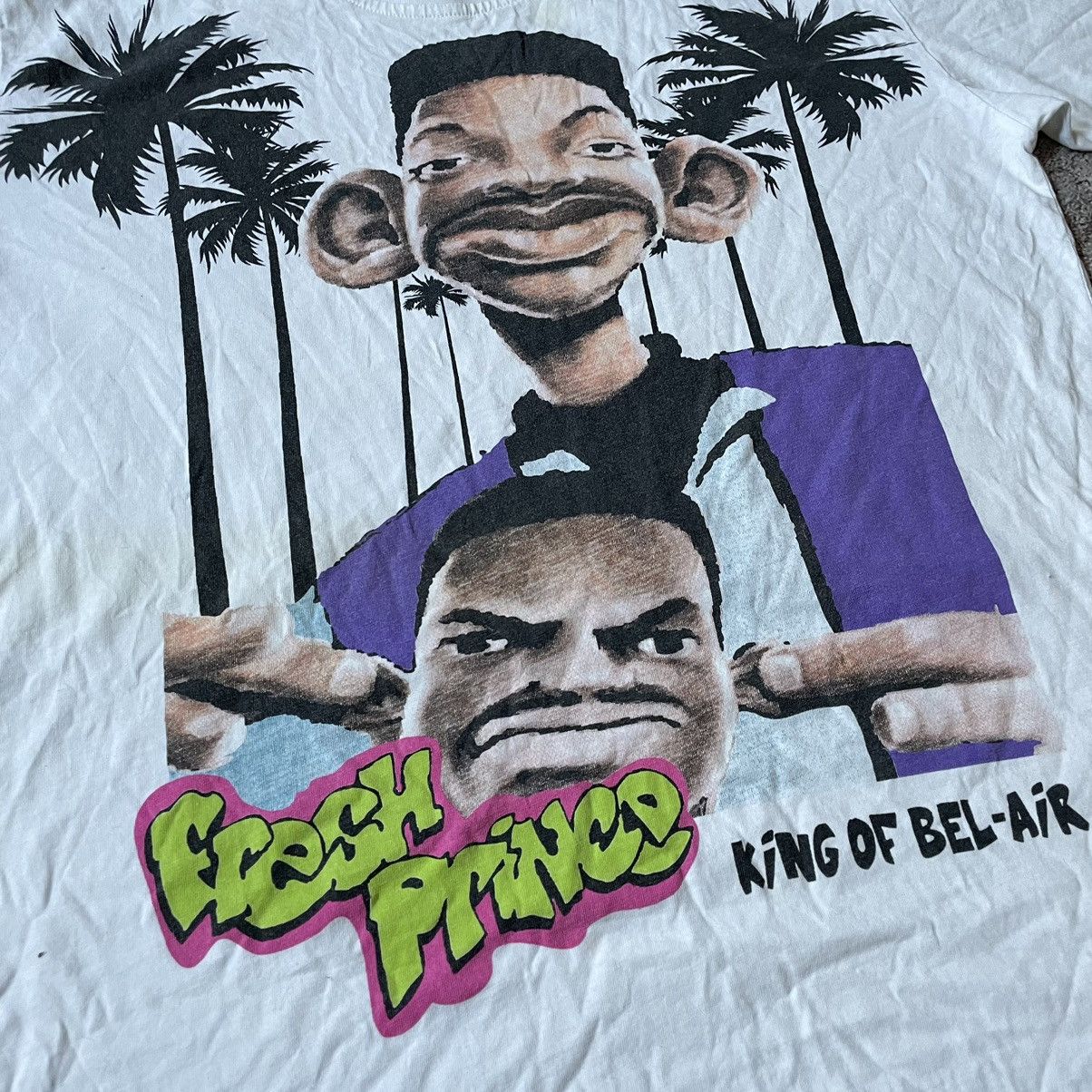 Vintage Vintage Y2K Fresh Prince Graphic Tee Will Smith Faded Goth M Size US M / EU 48-50 / 2 - 6 Thumbnail