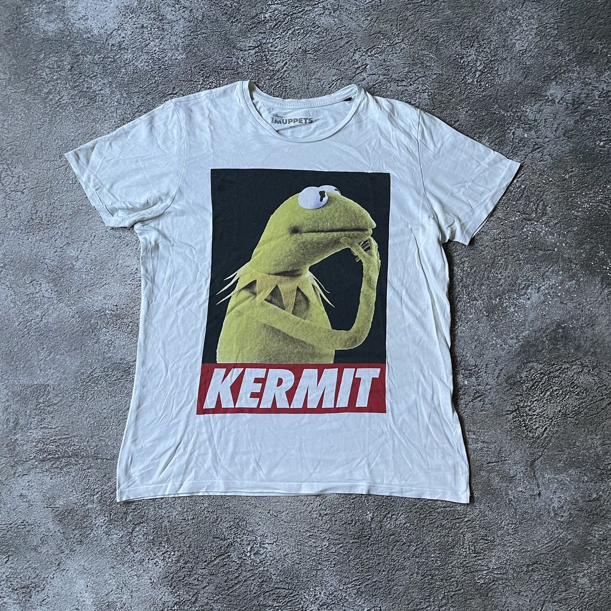 Vintage Vintage Y2K Kermit Graphic Tee Sun Faded Streetwear Baggy L Size US L / EU 52-54 / 3 - 3 Thumbnail