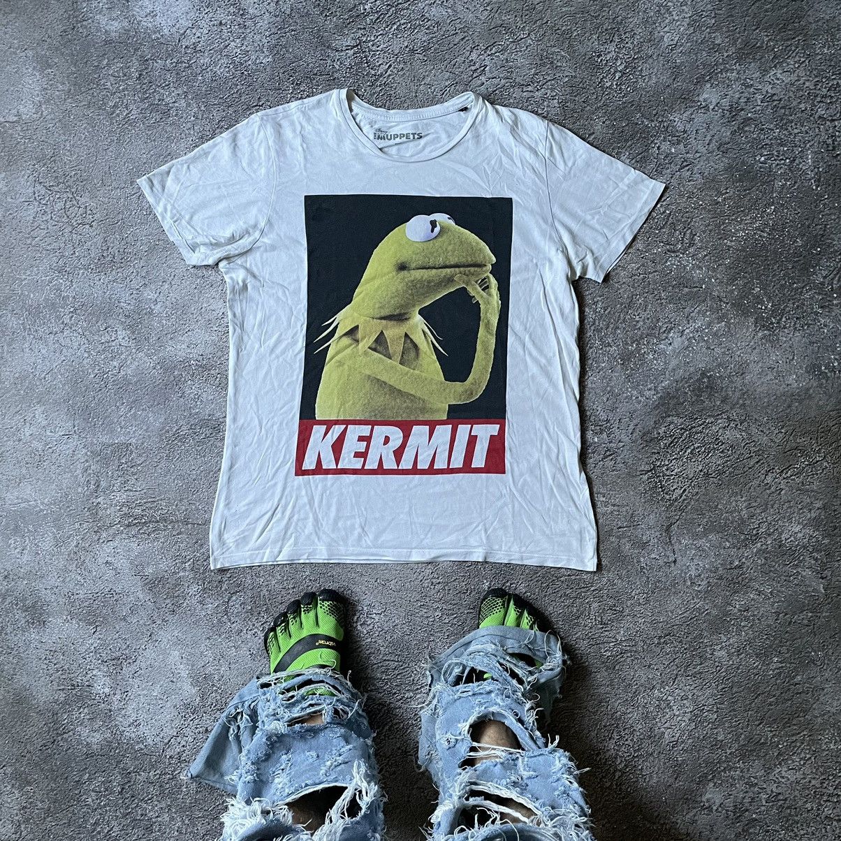 Vintage Vintage Y2K Kermit Graphic Tee Sun Faded Streetwear Baggy L Size US L / EU 52-54 / 3 - 1 Thumbnail