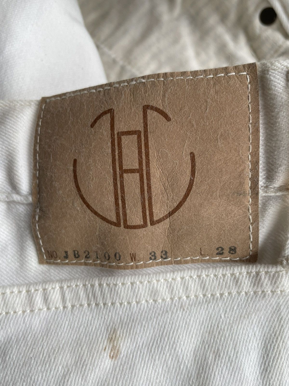 Japan Blue × Japanese Brand Japan Blue JB2100 White Denim Size US 34 / EU 50 - 12 Thumbnail