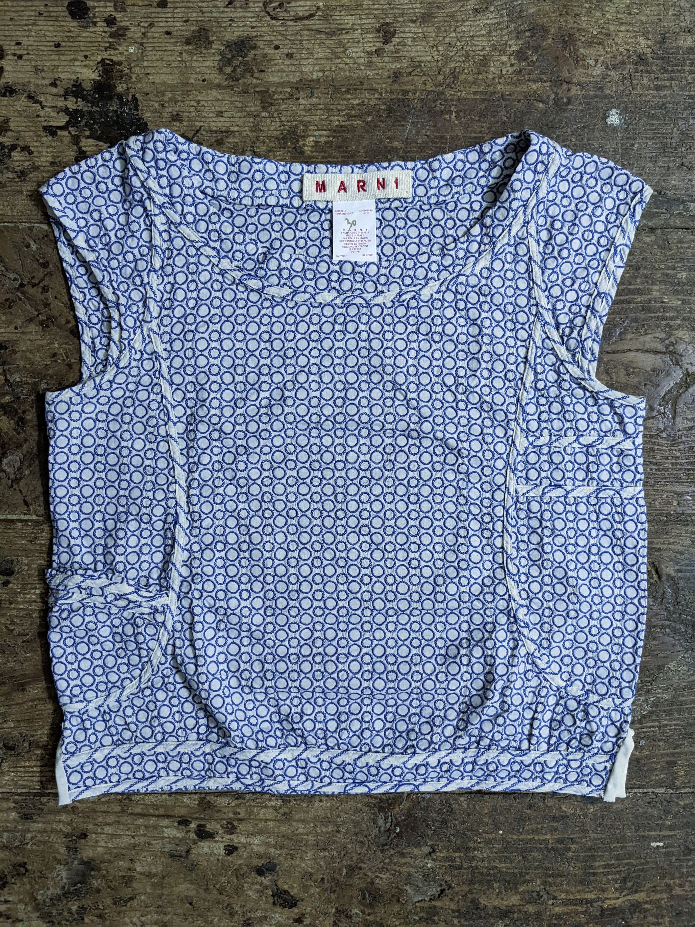 Marni Marni Embroidery Circle Monogram Vest Top Size S / US 4 / IT 40 - 1 Thumbnail