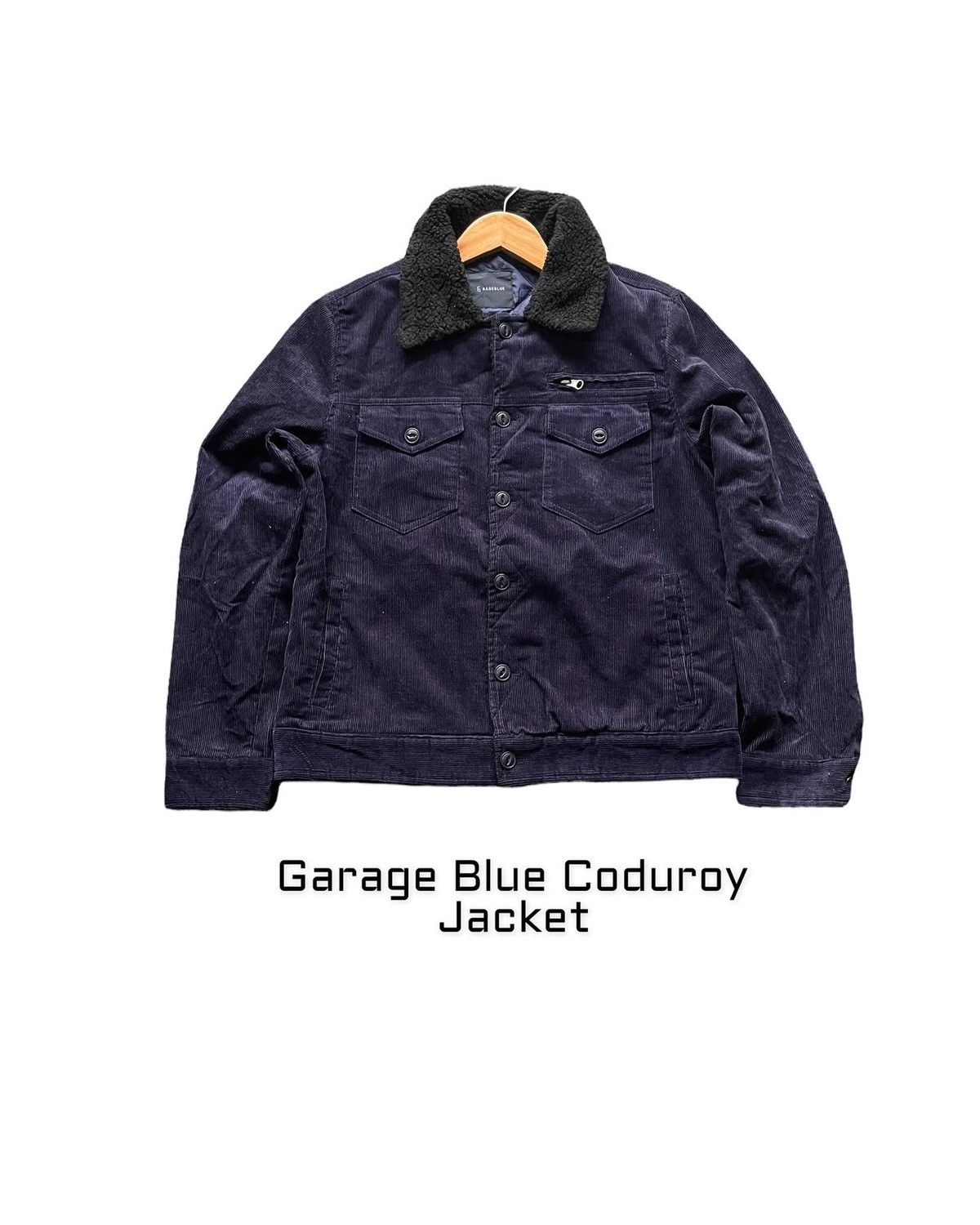 Japanese Brand GarageBlue Coduroy Jacket Size US M / EU 48-50 / 2 - 1 Thumbnail