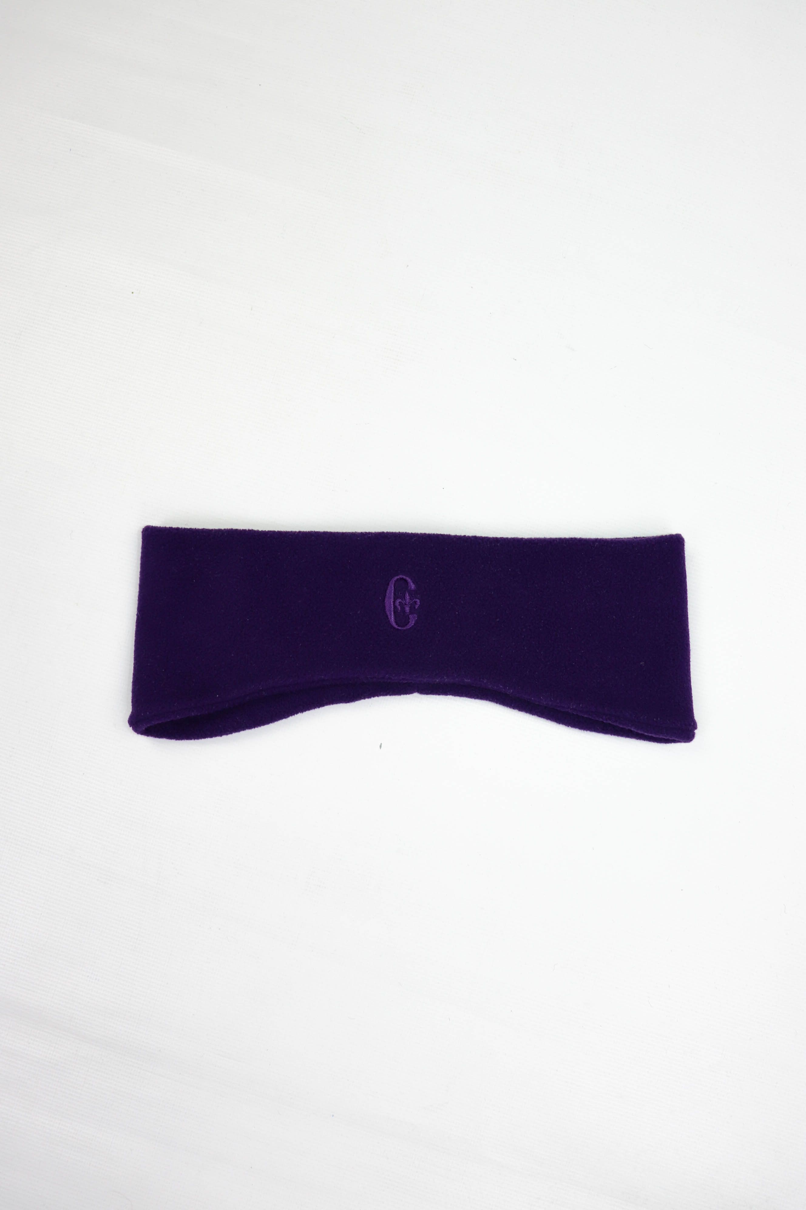 Conte of Florence Conte of Florence Vintage Purple Fleece Head Band Size ONE SIZE - 3 Thumbnail