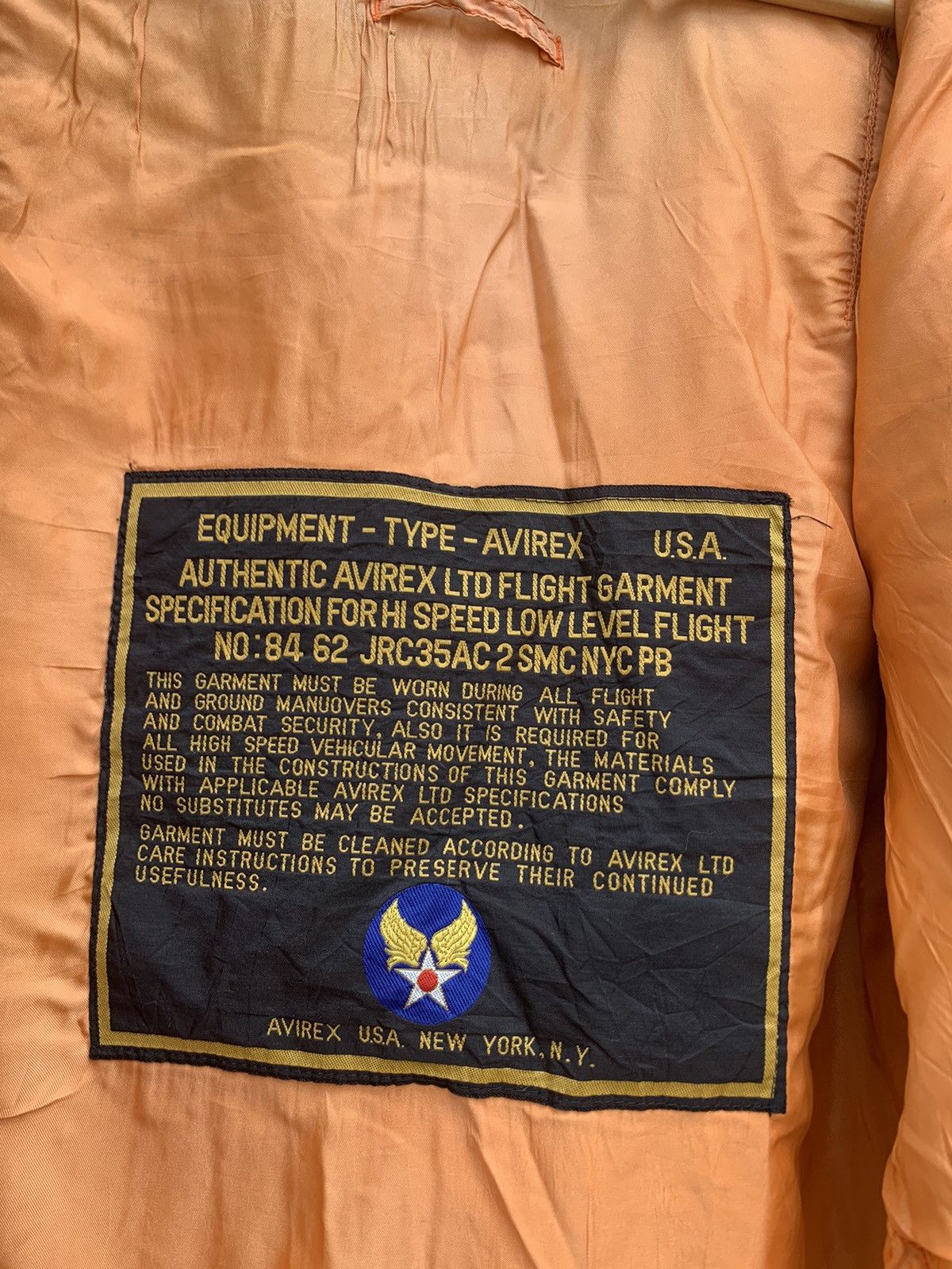 Avirex Vintage THRASHED AVIREX MA-1 Man Intermediate Bomber Jacket Size US M / EU 48-50 / 2 - 13 Thumbnail