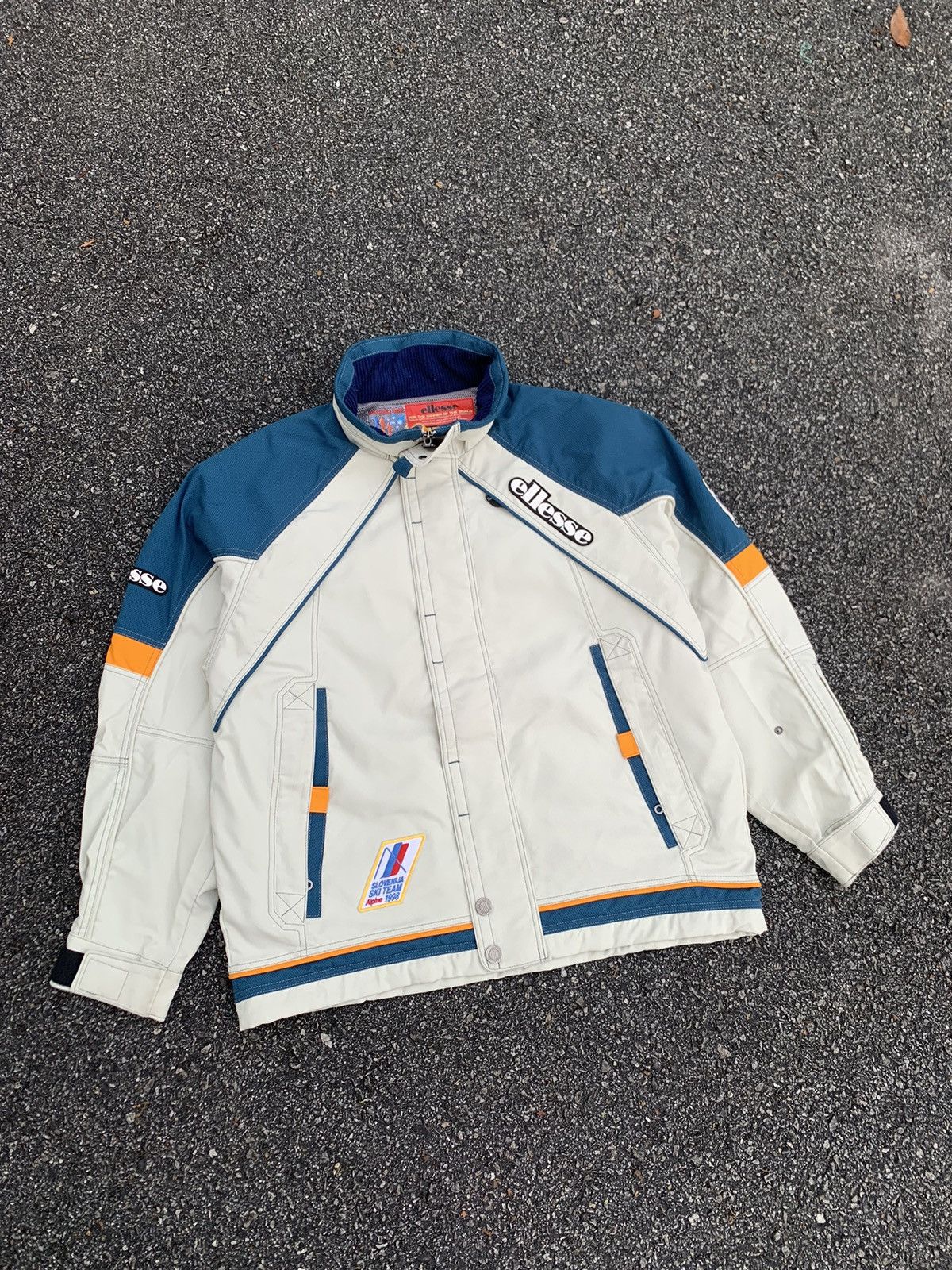 Ellesse Vintage Ellesse Ski Association Of Slovenia Oversized Jacket Size US XXL / EU 58 / 5 - 9 Thumbnail