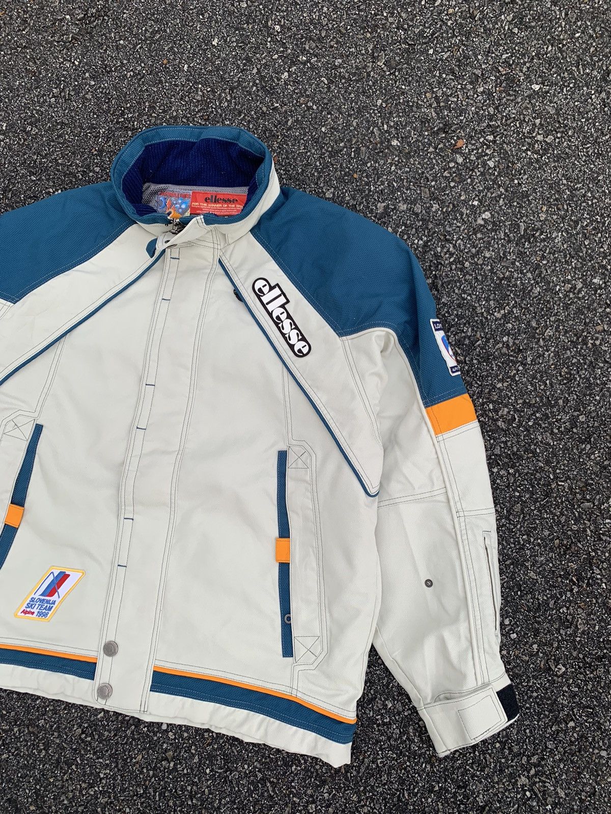Ellesse Vintage Ellesse Ski Association Of Slovenia Oversized Jacket Size US XXL / EU 58 / 5 - 7 Thumbnail