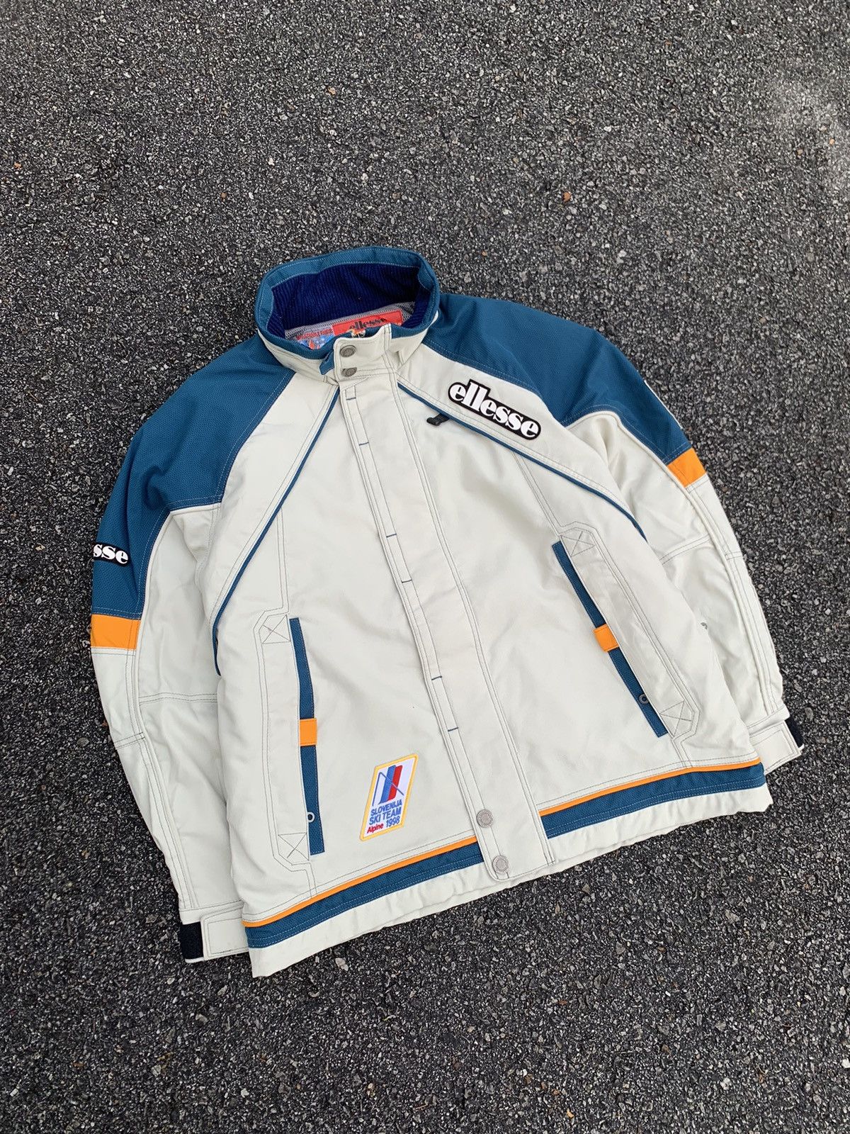 Ellesse Vintage Ellesse Ski Association Of Slovenia Oversized Jacket Size US XXL / EU 58 / 5 - 4 Thumbnail