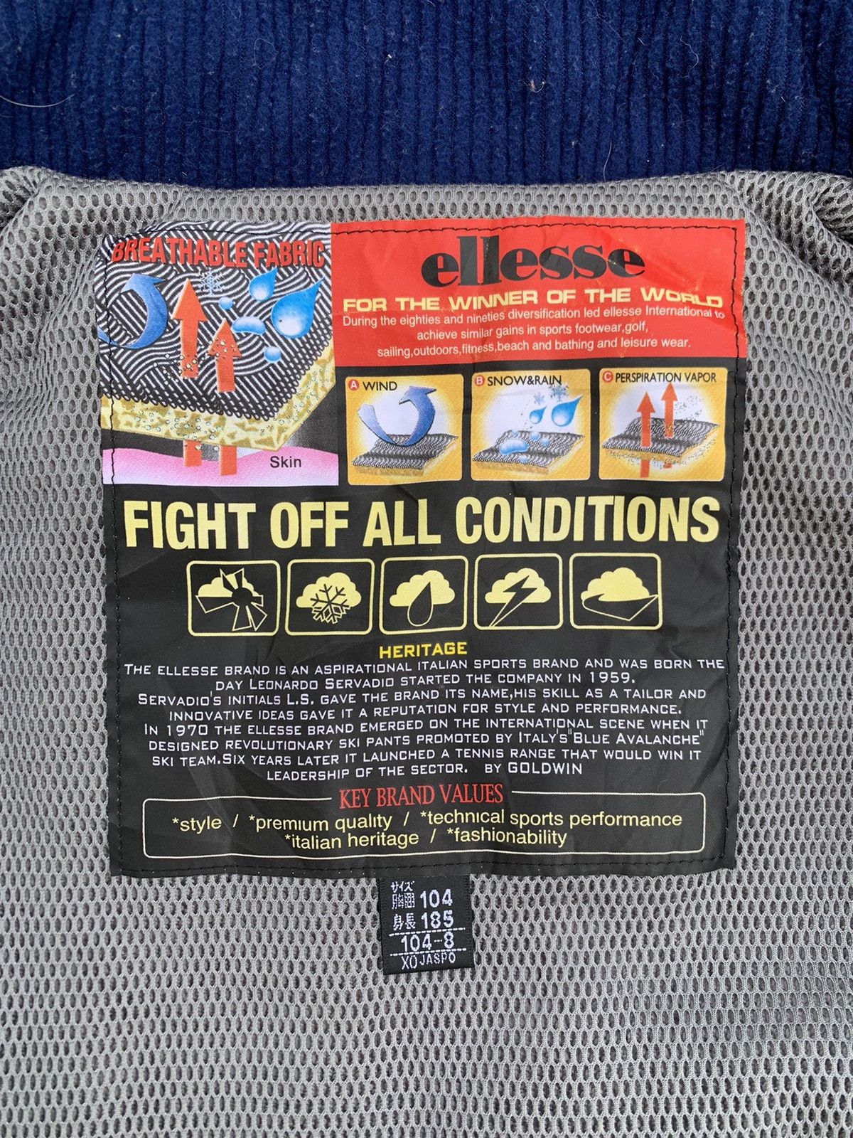 Ellesse Vintage Ellesse Ski Association Of Slovenia Oversized Jacket Size US XXL / EU 58 / 5 - 13 Thumbnail