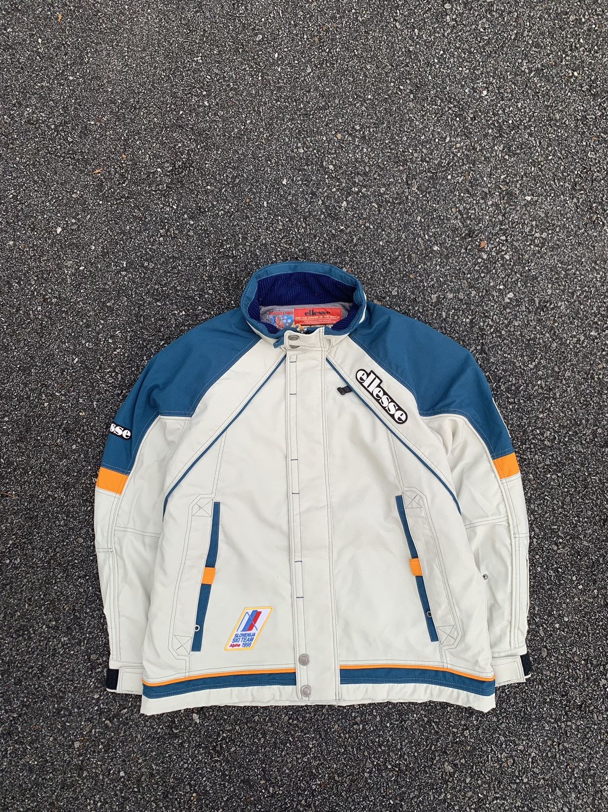 Ellesse Vintage Ellesse Ski Association Of Slovenia Oversized Jacket Size US XXL / EU 58 / 5 - 5 Thumbnail