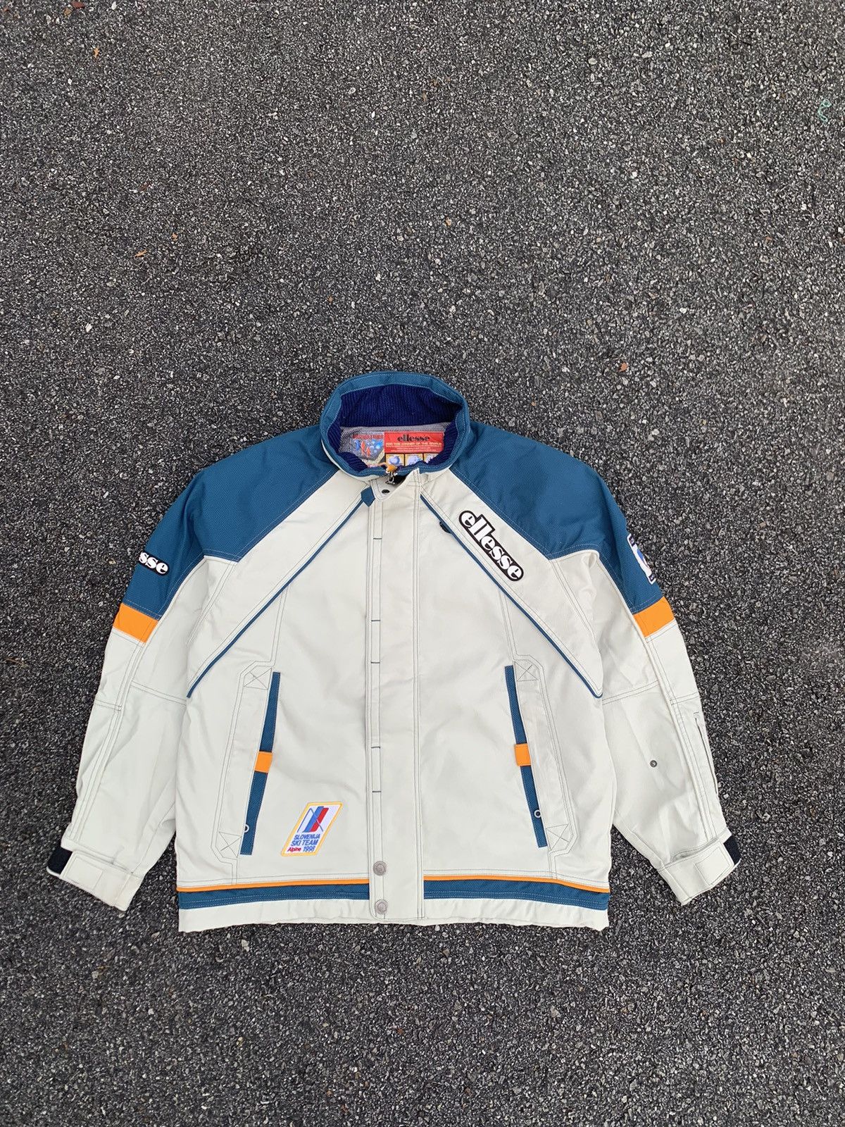 Ellesse Vintage Ellesse Ski Association Of Slovenia Oversized Jacket Size US XXL / EU 58 / 5 - 2 Thumbnail
