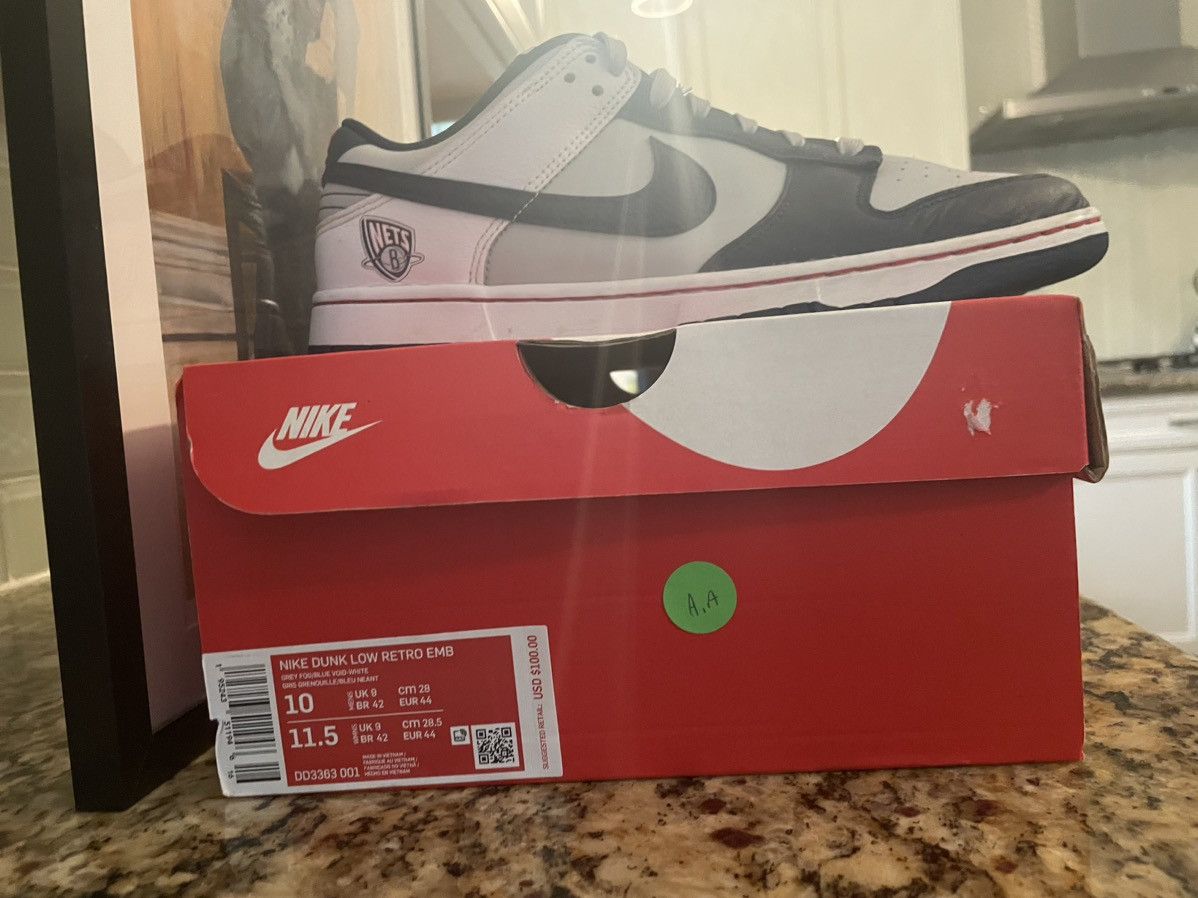 NBA × Nike Nike Dunk Low Navy/Grey Size US 10 / EU 43 - 5 Thumbnail