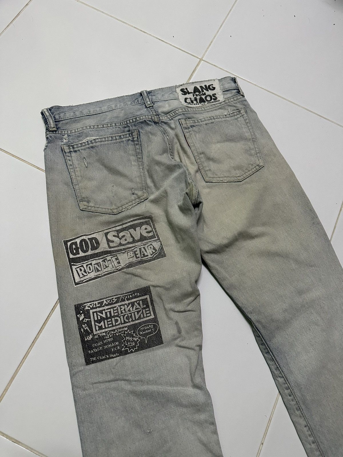 Vintage 31x29 Vintage Rna Slang from chaos distressed denim jeans Size US 31 - 7 Thumbnail