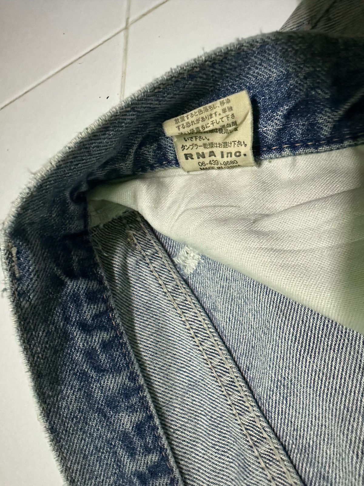 Vintage 31x29 Vintage Rna Slang from chaos distressed denim jeans Size US 31 - 6 Thumbnail
