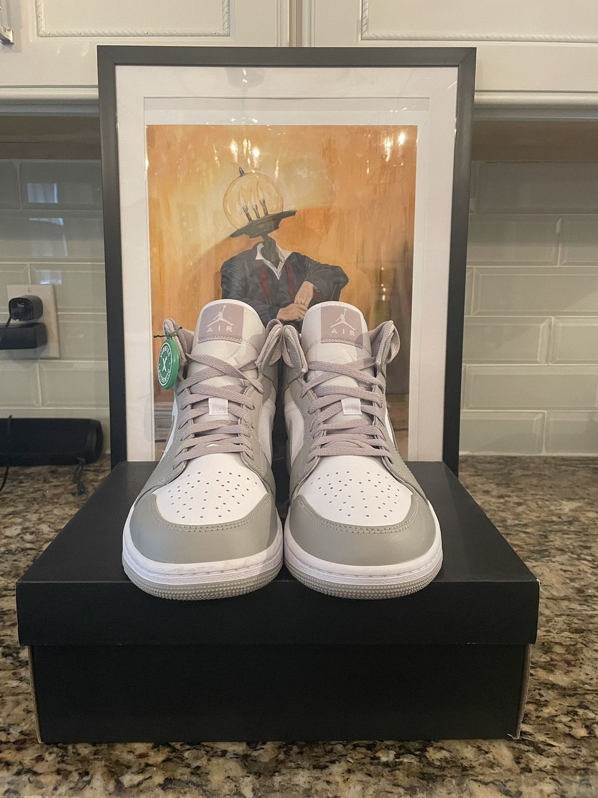 Jordan Brand × Nike Air Jordan 1 Mid Linen Size US 9 / EU 42 - 3 Thumbnail