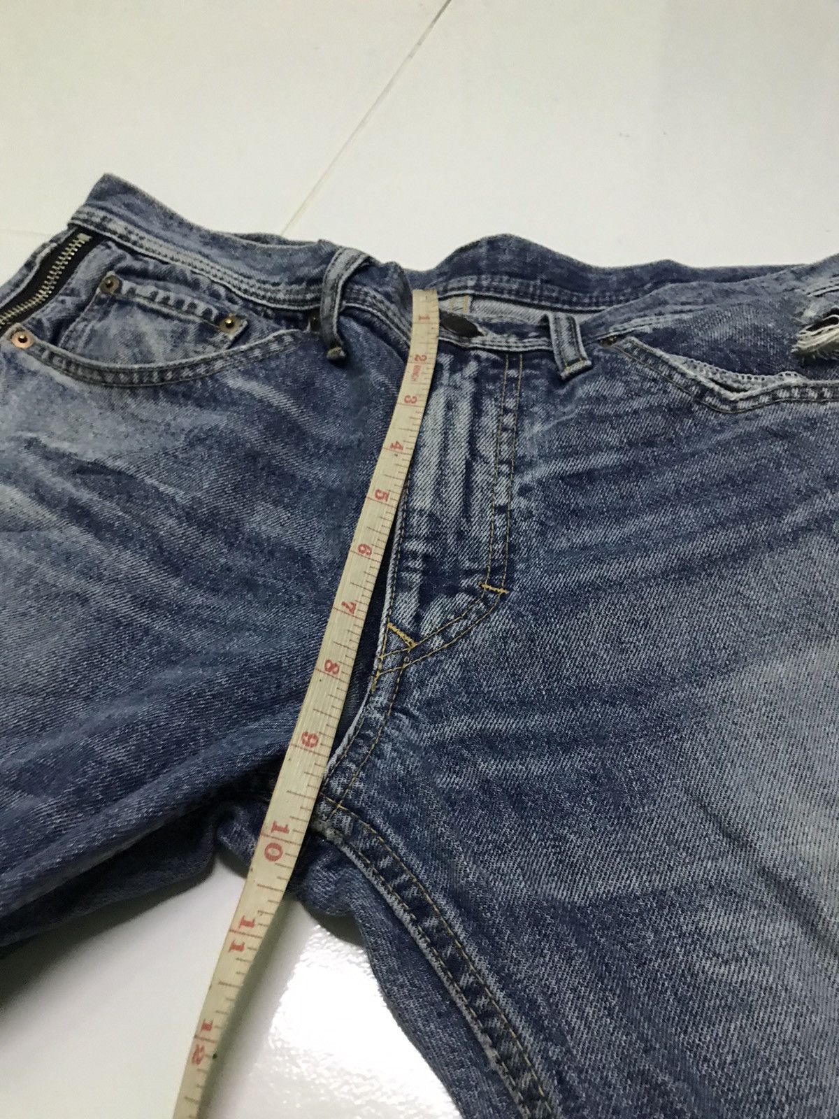 Seditionaries Rna sweat & co rusty wash blue denim jeans Size US 33 - 14 Thumbnail
