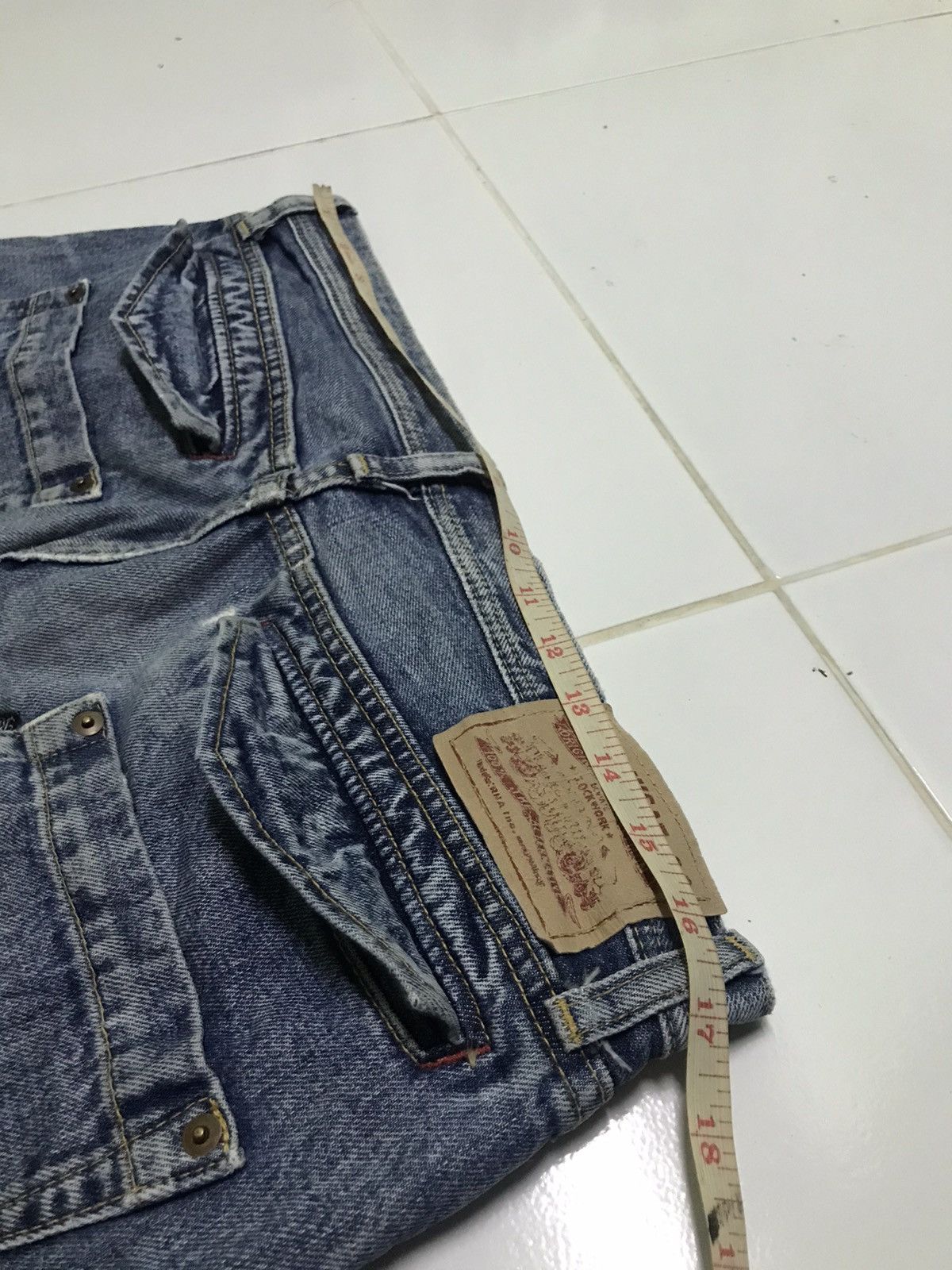 Seditionaries Rna sweat & co rusty wash blue denim jeans Size US 33 - 9 Thumbnail