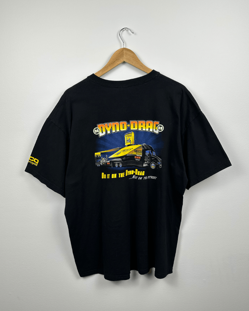 Vintage 2008 Geico Motorcycles Dyno Drag Winner T-Shirt - Size XL Size US XL / EU 56 / 4 - 8 Thumbnail