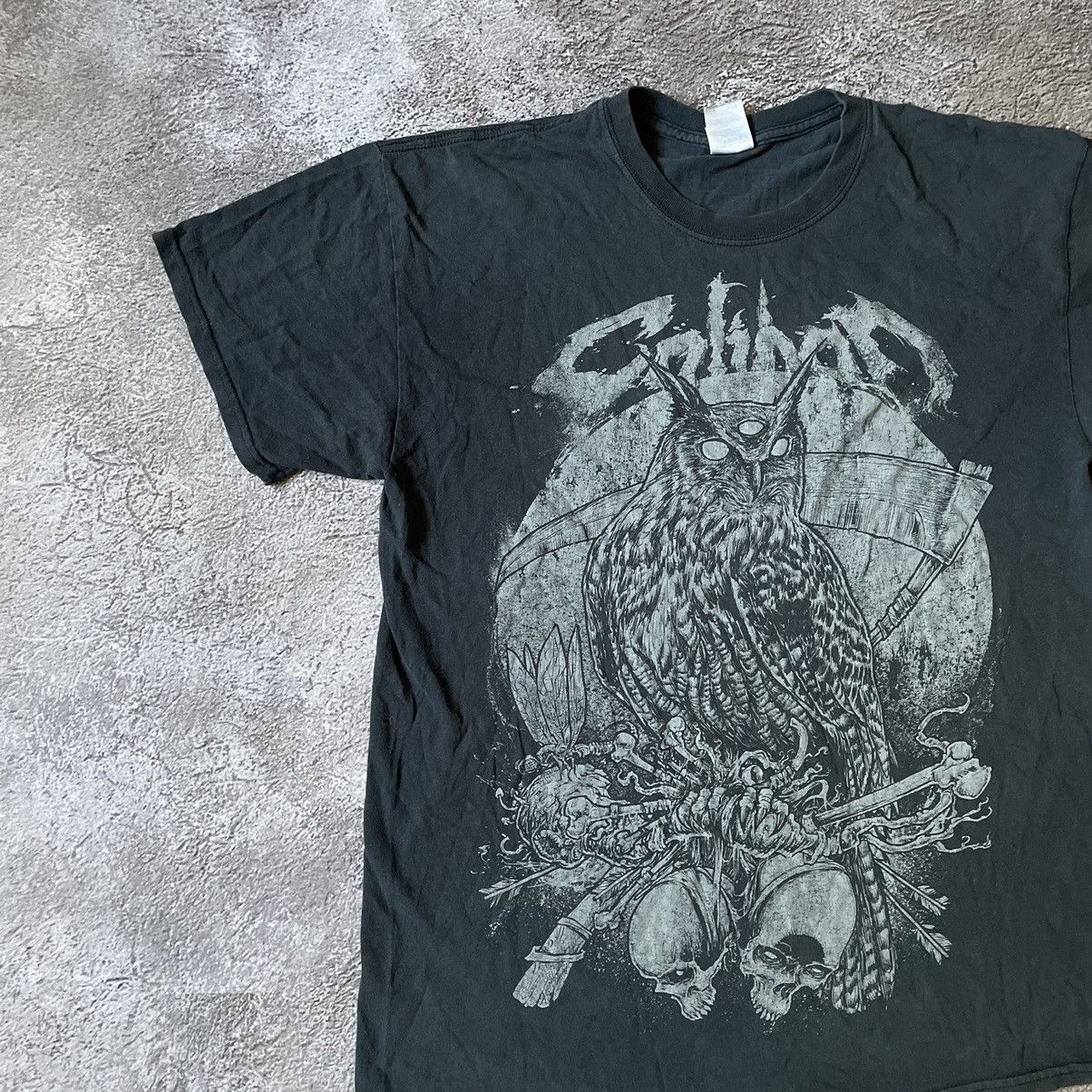 Vintage Vintage Y2K Graphic Tee Abstract Horror Dark Grunge Washed L Size US L / EU 52-54 / 3 - 4 Thumbnail