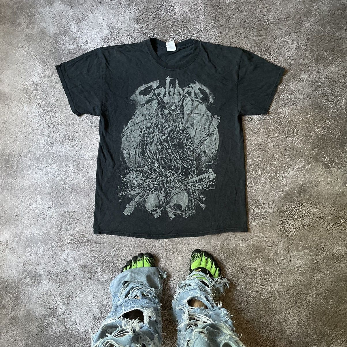 Vintage Vintage Y2K Graphic Tee Abstract Horror Dark Grunge Washed L Size US L / EU 52-54 / 3 - 1 Thumbnail