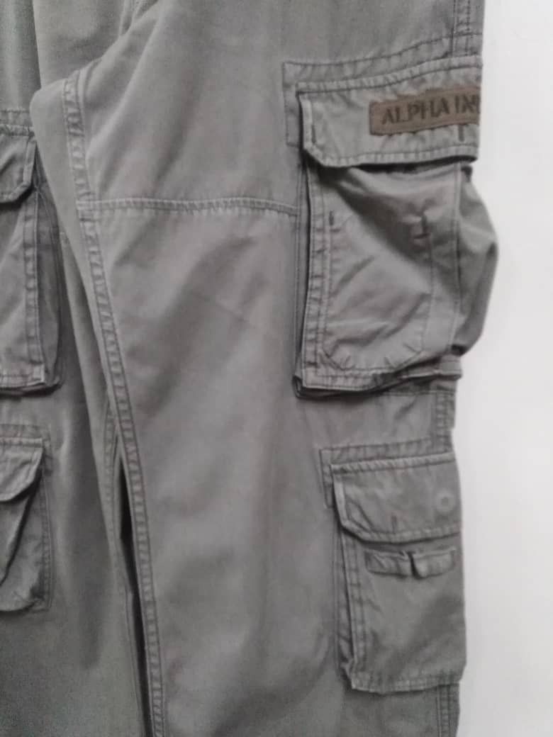Alpha Industries Vintage Faded Alpha Industries Cargo Multi Pockets Size US 34 / EU 50 - 5 Thumbnail