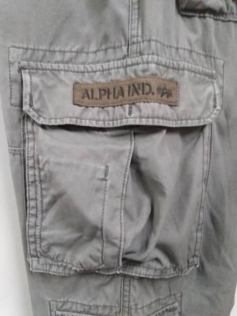 Alpha Industries Vintage Faded Alpha Industries Cargo Multi Pockets Size US 34 / EU 50 - 19 Thumbnail