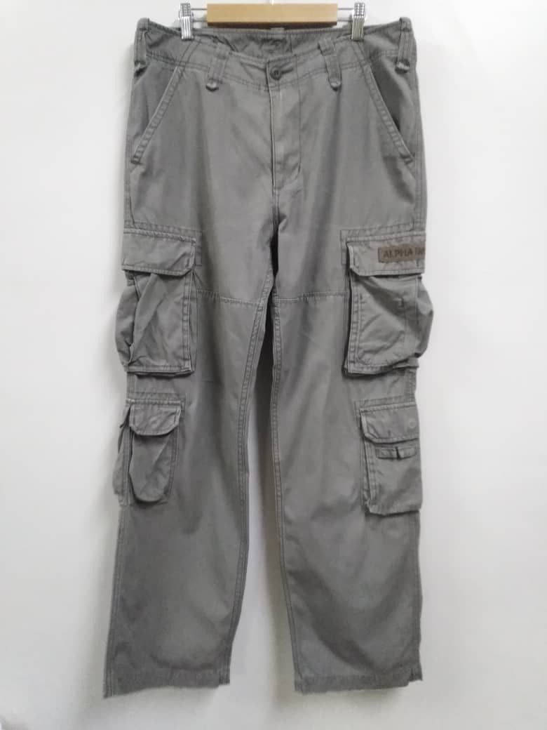 Alpha Industries Vintage Faded Alpha Industries Cargo Multi Pockets Size US 34 / EU 50 - 2 Thumbnail
