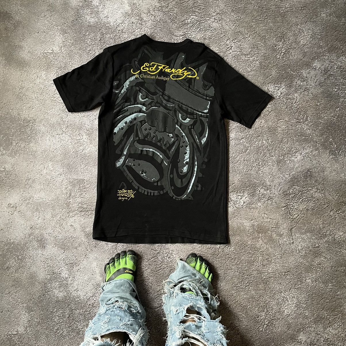 Vintage Vintage Y2K Ed Hardy Bulldog Graphic Tee Streetwear Baggy L Size US L / EU 52-54 / 3 - 7 Thumbnail