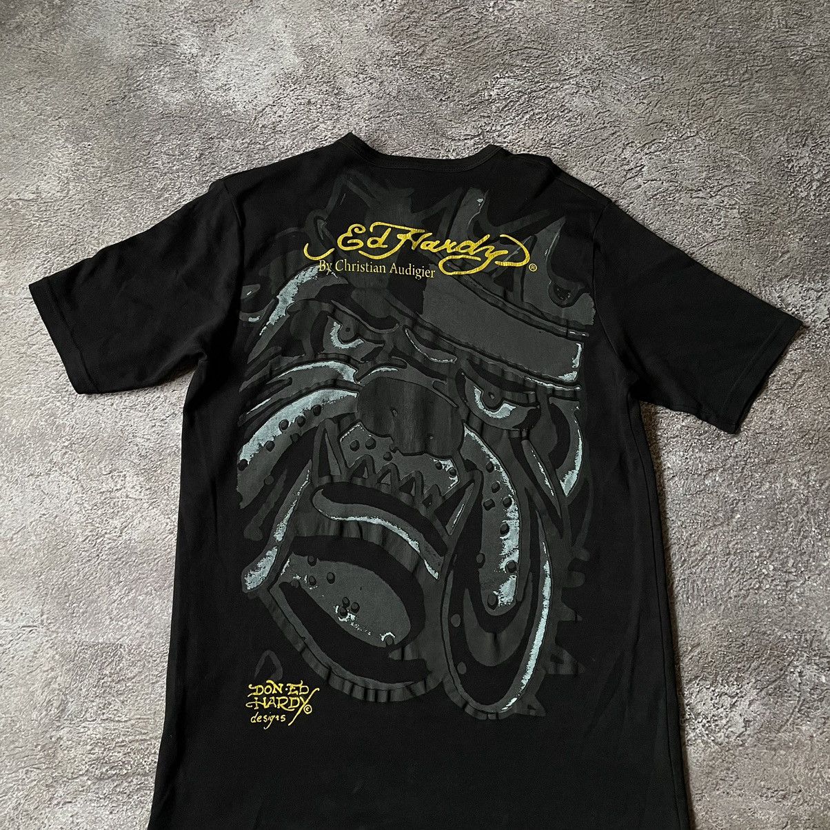 Vintage Vintage Y2K Ed Hardy Bulldog Graphic Tee Streetwear Baggy L Size US L / EU 52-54 / 3 - 8 Thumbnail