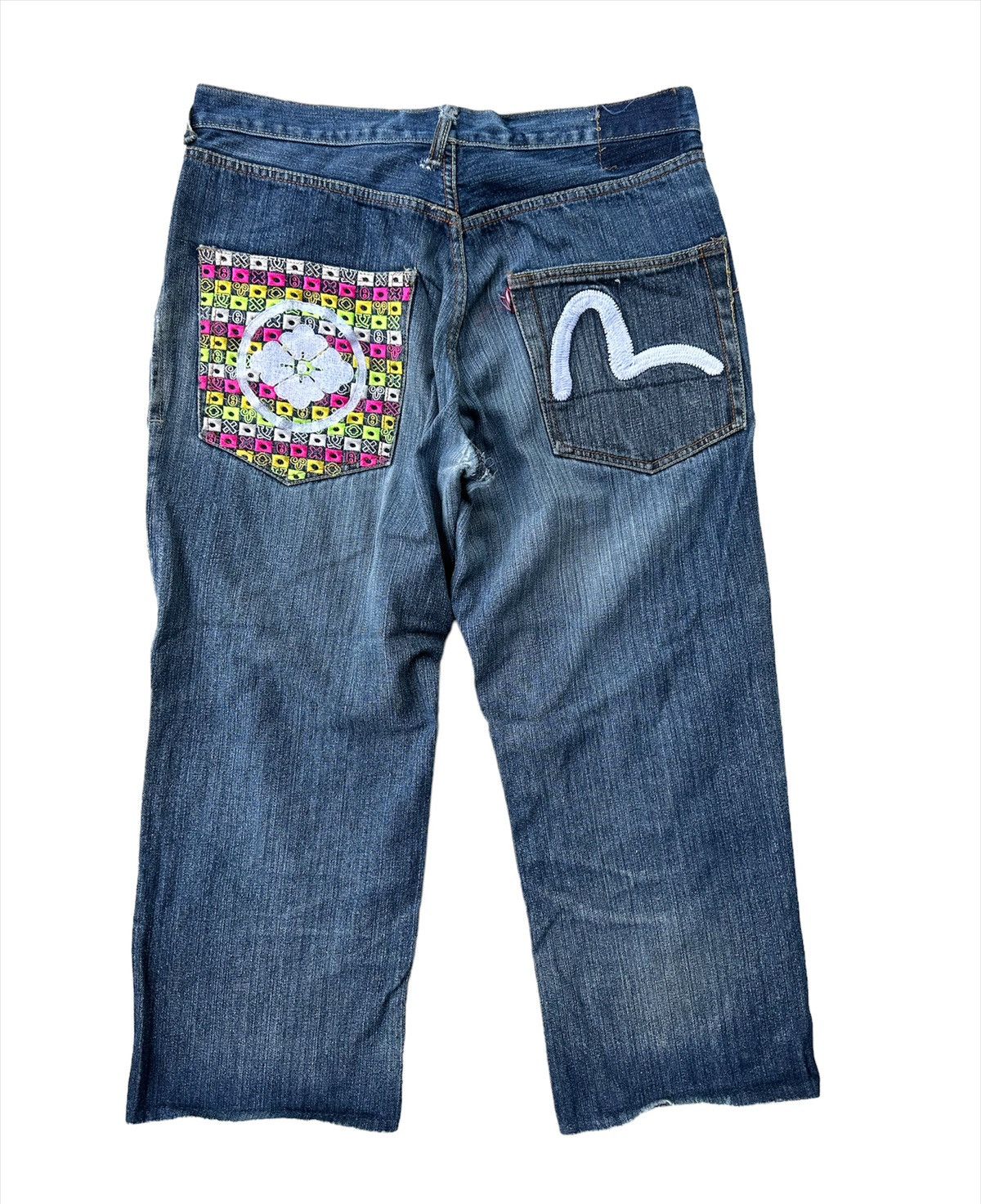 Japanese Brand 34x25 Evisu blue denim jeans Size US 34 / EU 50 - 1 Thumbnail