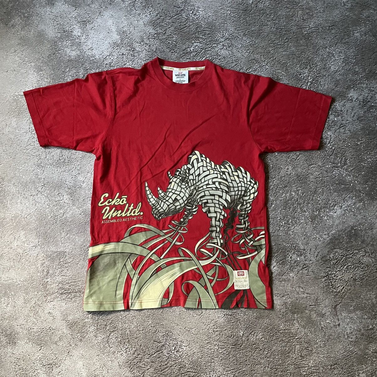Ecko Unltd. Vintage Y2K ECKO UNLTD ABSTRACT ANGRY HORROR BONES ALL OVER Size US L / EU 52-54 / 3 - 2 Thumbnail