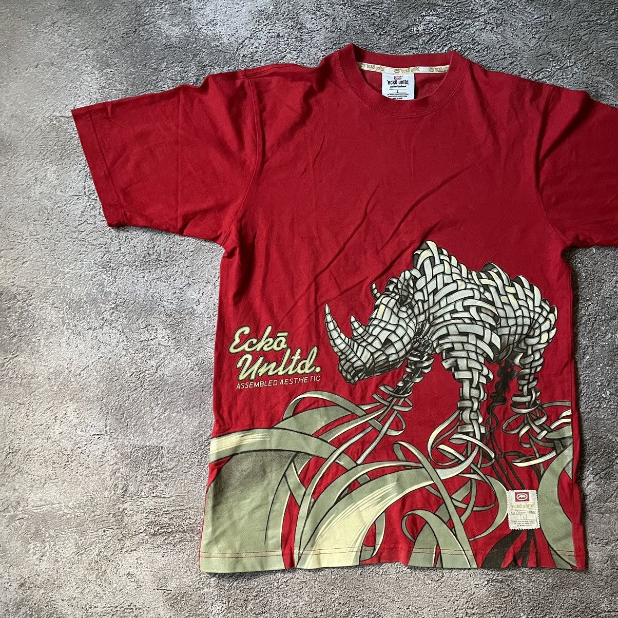 Ecko Unltd. Vintage Y2K ECKO UNLTD ABSTRACT ANGRY HORROR BONES ALL OVER Size US L / EU 52-54 / 3 - 4 Thumbnail