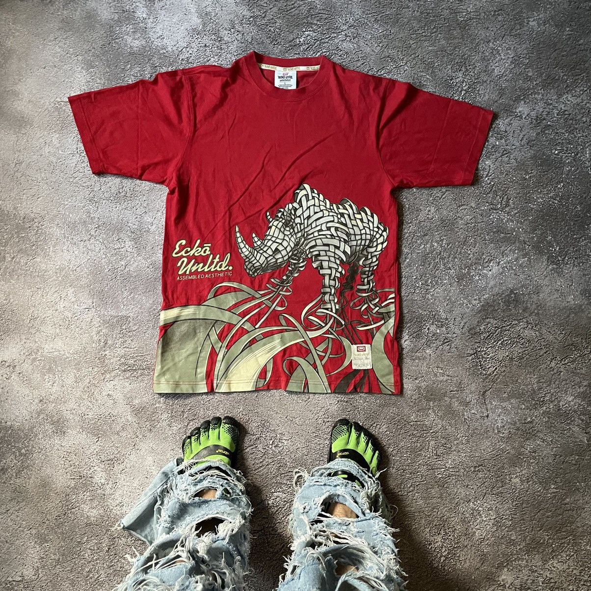 Ecko Unltd. Vintage Y2K ECKO UNLTD ABSTRACT ANGRY HORROR BONES ALL OVER Size US L / EU 52-54 / 3 - 1 Thumbnail