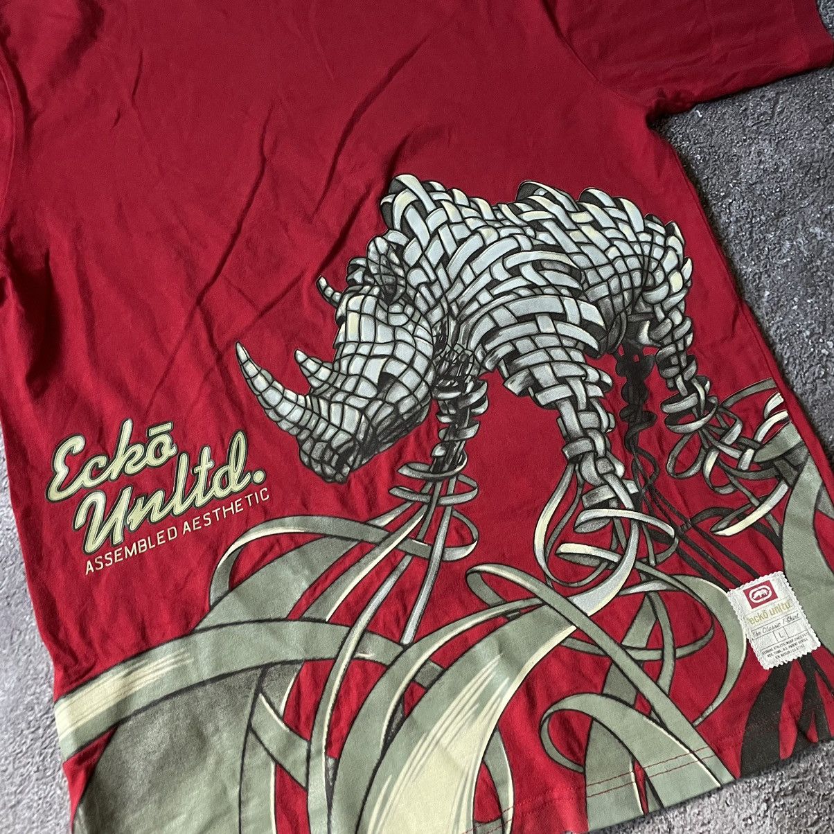Ecko Unltd. Vintage Y2K ECKO UNLTD ABSTRACT ANGRY HORROR BONES ALL OVER Size US L / EU 52-54 / 3 - 6 Thumbnail