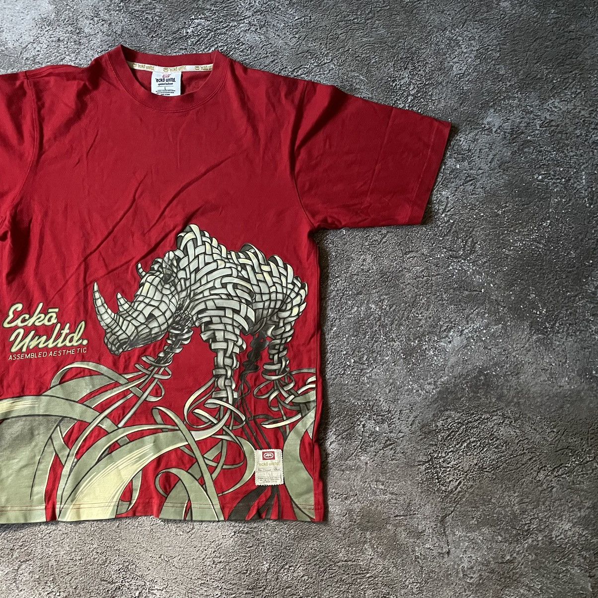 Ecko Unltd. Vintage Y2K ECKO UNLTD ABSTRACT ANGRY HORROR BONES ALL OVER Size US L / EU 52-54 / 3 - 3 Thumbnail