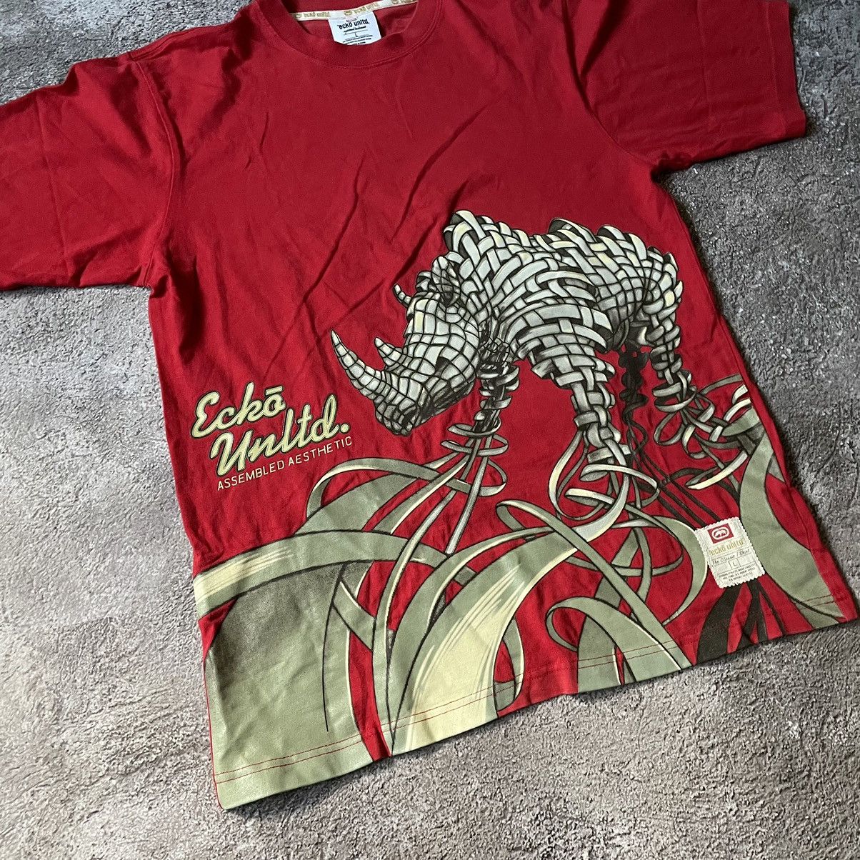Ecko Unltd. Vintage Y2K ECKO UNLTD ABSTRACT ANGRY HORROR BONES ALL OVER Size US L / EU 52-54 / 3 - 5 Thumbnail