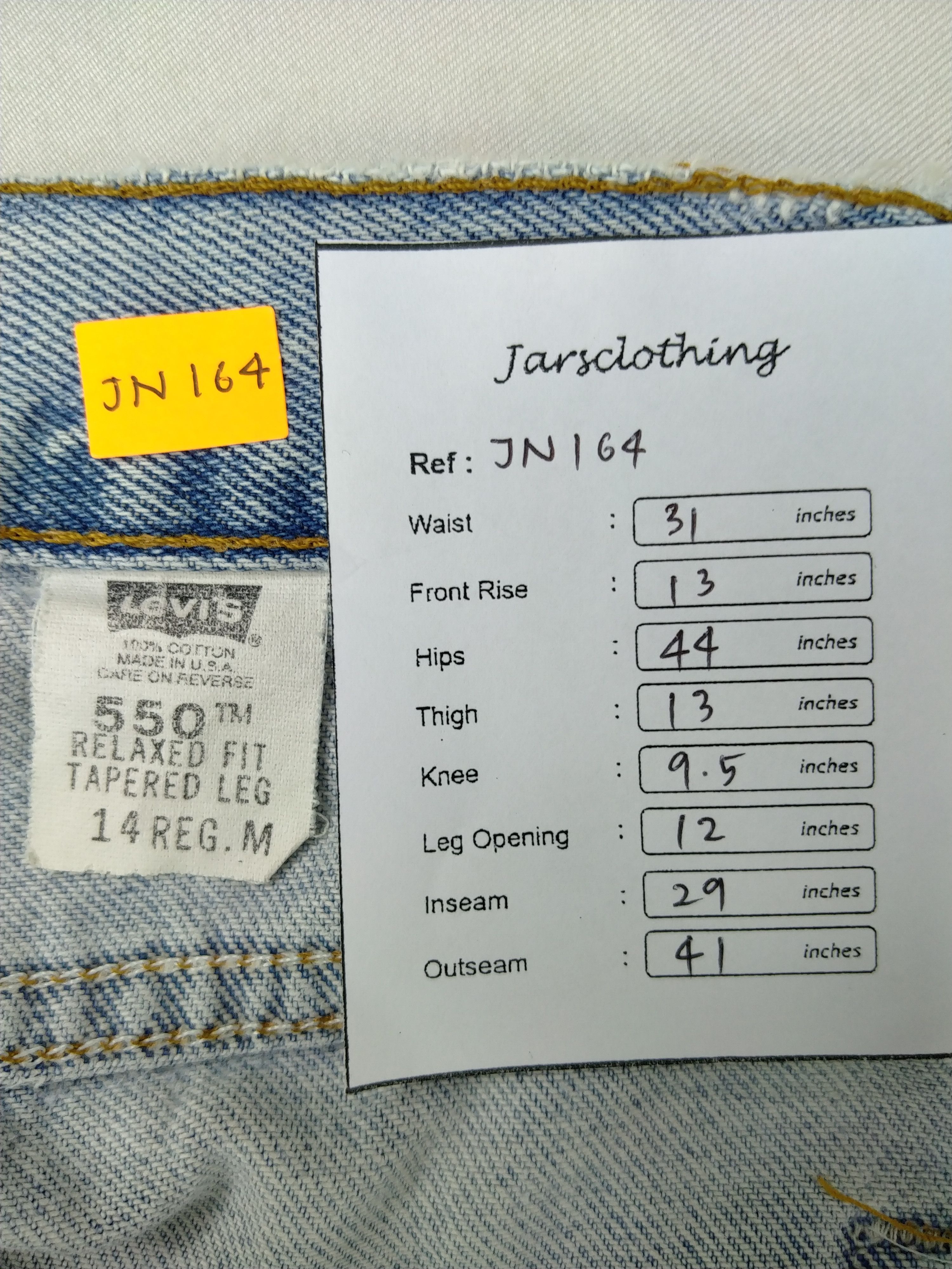 Levi's Light Wash Vintage Levi's 550 Denim 31x29 -JN164 Size US 31 - 14 Thumbnail