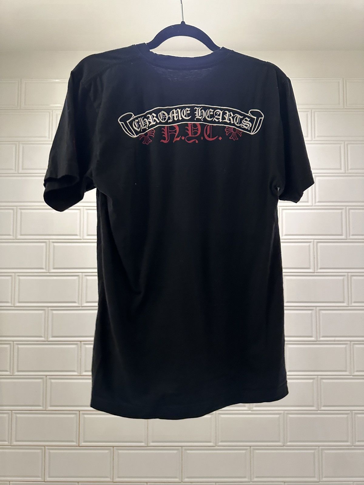 image of Chrome Hearts Nyc City Tee in Black, Men's (Size Medium)