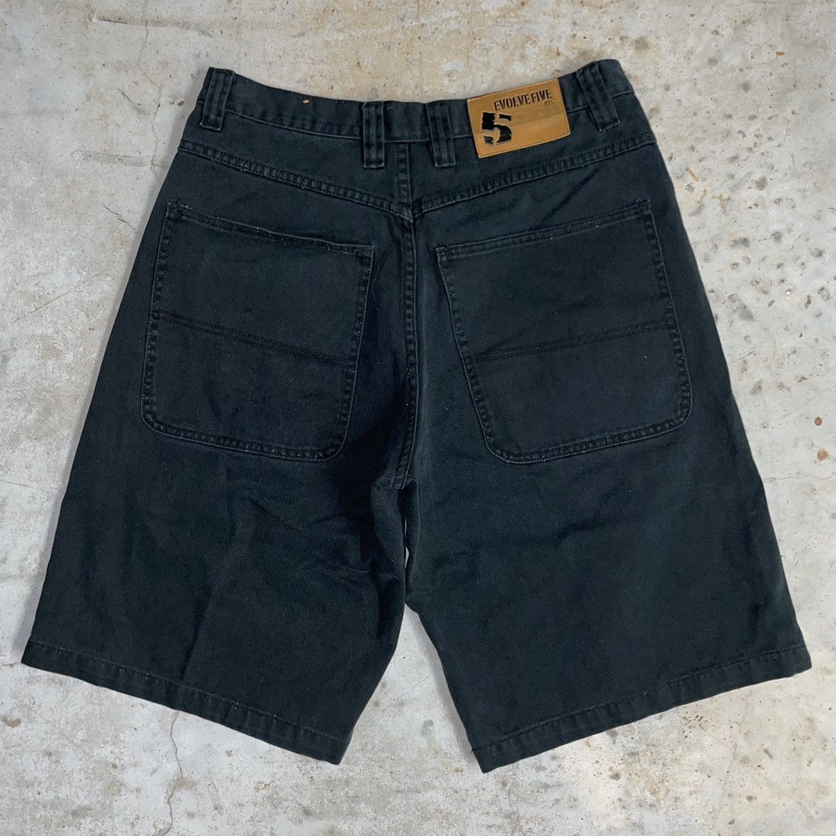 JNCO Crazy Y2K JNCO Style Baggy Jorts Black Opium Jean Shorts Size US 34 / EU 50 - 1 Thumbnail